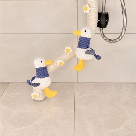 Kit d'habillage pour tuyau de climatisation avec 2 canards bleu et blanc et 20 m de fil coton blanc 2 pièces 20 réf 1 kg – Livraison gratuite