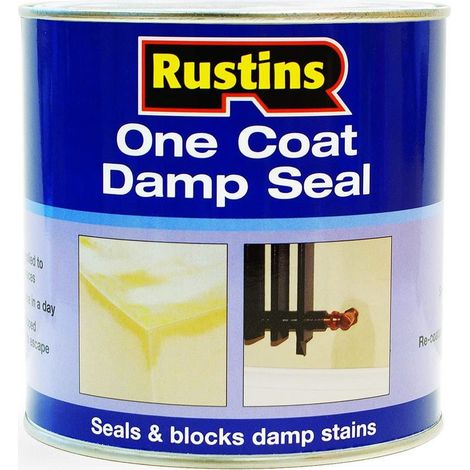 Rustins DAMS250 One Coat Damp Seal - 250ml Waterproof Moisture-Resistant Sealant for Walls and Surfaces (1/2)