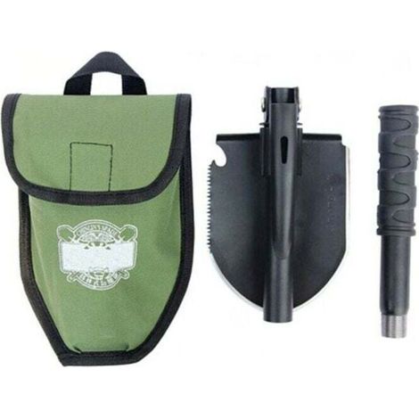Pelle multifonction pliante 10 en 1 pour camping, survie et jardinage - Idéale pour les randonnées (1/4)