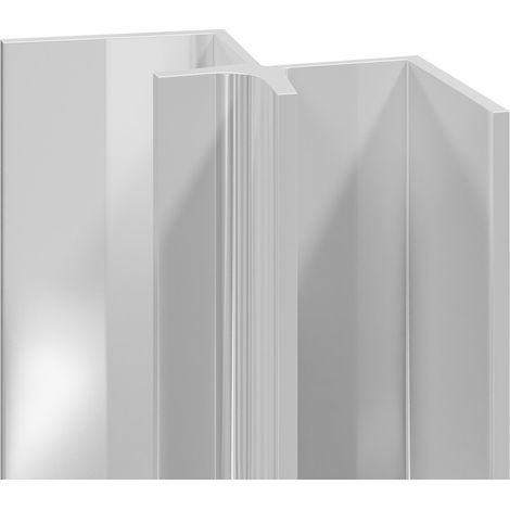 WholePanel 10mm Silver Aluminium Wall Panel Internal Corner Trim (1/5)