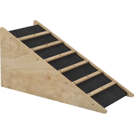Rampa para perros antideslizante para maletero hasta 20 kg 90 x 40 x 45 cm MDF natural (1/5)