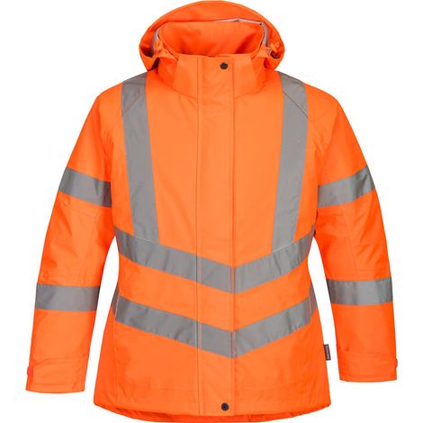 Parka d'hiver haute visibilité pour Femme couleur : Orange taille XXL - PORTWEST