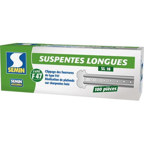 Suspentes Longues 170 mm F47 Semin - Boite de 100