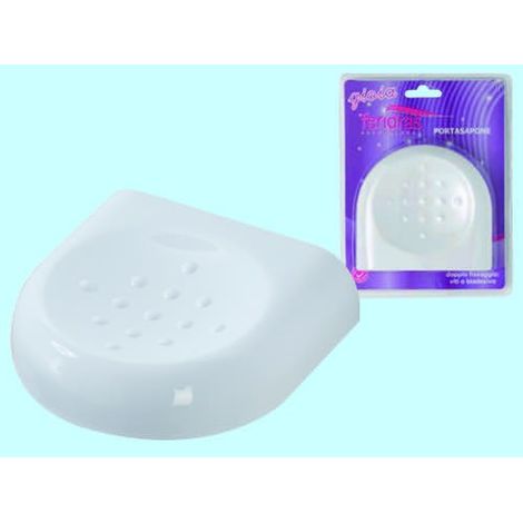 Porte-savon en blanc abs