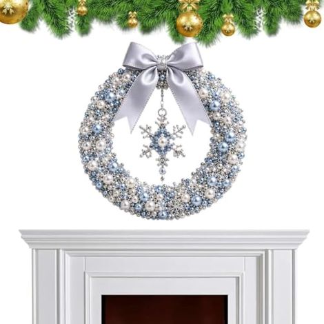 Kit couronne de perles de Noël – Couronne saisonnière de porte d'entrée (1/5)