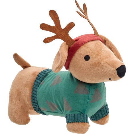 PELUCHE CHIEN NOEL RGE VERT - Atmosphera créateur d'intérieur (1/5)