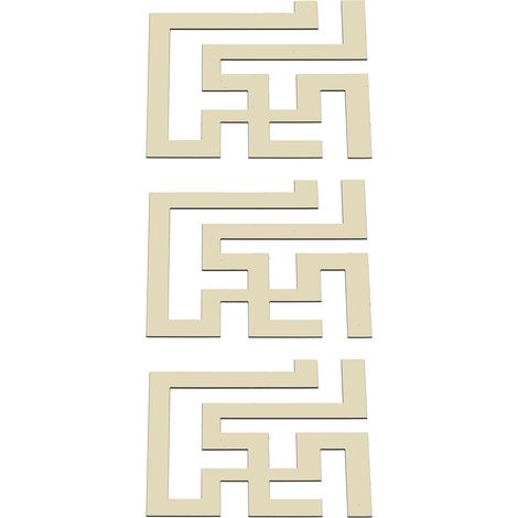 Miroir autocollant PVC 3D moderne pour mur, déco dorée DIY, stickers panoramique salle, fond design, 10 pièces, sans cadre (1/5)
