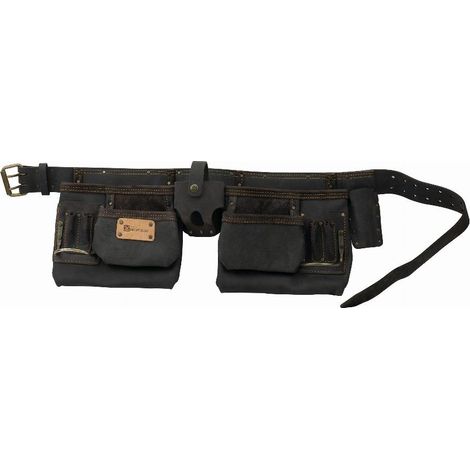 DOPPELTE TASCHE AUS GEGERBTEM LEDER MIT GÜRTEL MONDELIN - 805200