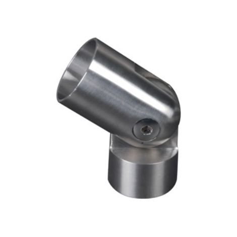 Deco Fer Forge – Raccord pour tube de main courante bois Ø42,4mm – Longueur 49mm – À coller – Inox 316 pour fixation durable en milieu humide