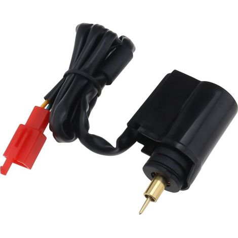 Starter électrique à 2 broches pour carburateur, starter automatique, en cuivre ABS, compatible avec scooters, cyclomoteurs, quads et karts GY6 50cc, 125cc et 150cc. (1/5)