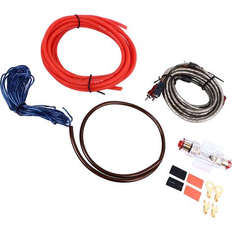 Câble Enceinte Subwoofer 10GA Transmission Son Excellente Installation Amplificateur Auto Kit Câblage Flexible (1/5)