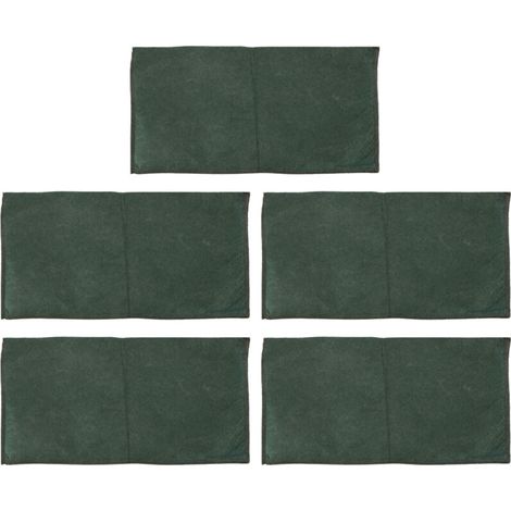5 Sacs Anti-Inondation Remplis de Résine Absorbante, Barrière d'Eau Réutilisable en Tissu Non Tissé pour Contrôle des Crues (1/5)