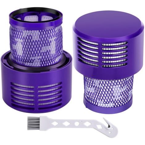 Filtre pour Dyson V10 SV12, 2 Filtres de Remplacement pour Aspirateur Dyson V10 SV12 Cyclone Séries, V10 Absolute Animal Motorhead Total Clean SV12 Accessoire Sans Fil DY-969082-01 (1/5)