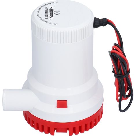 Multifunktionale, geräuscharme Tauchpumpe für Bilgenwasser, geeignet für Boots- und Teichanlagen, 24 V DC, 1500 GPH (1/5)