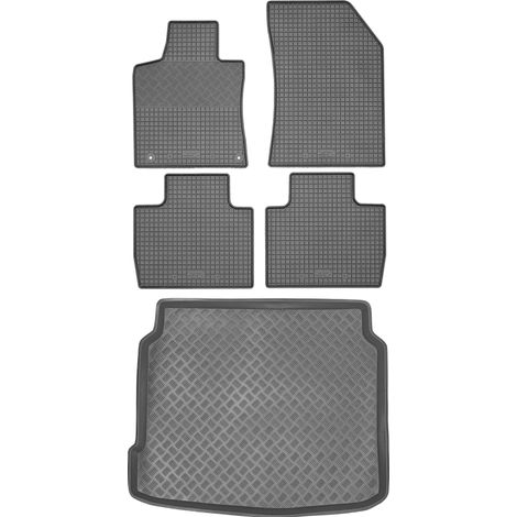 Peugeot 508 II Sedán a partir de 2019 SET - Alfombrillas de goma para coche + alfombrilla para maletero (1/5)