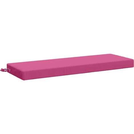 Bankkissen SOEST 100 % Polyester Rosa 120 x 40 x 8 cm vidaXL