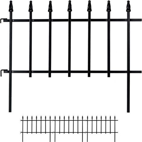 Ensemble de clotures pour parterres de fleurs 4 pieces (1/5)
