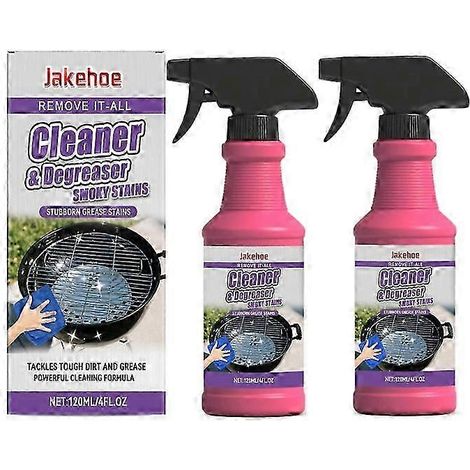 2 piècesSpray nettoyant pour grilles de barbecue 1 à 3 fois, pour barbecue extérieur, nettoyant puissant et sûr pour grilles et grilles de cuisson, nettoie et dégraisse les grilles et supports de cuis (1/5)
