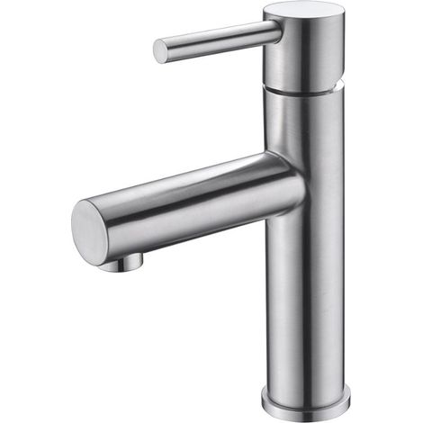 Miscelatore Lavabo Imex Moscu BDK034-1 Acciaio Spazzolato Acciaio Spazzolato
