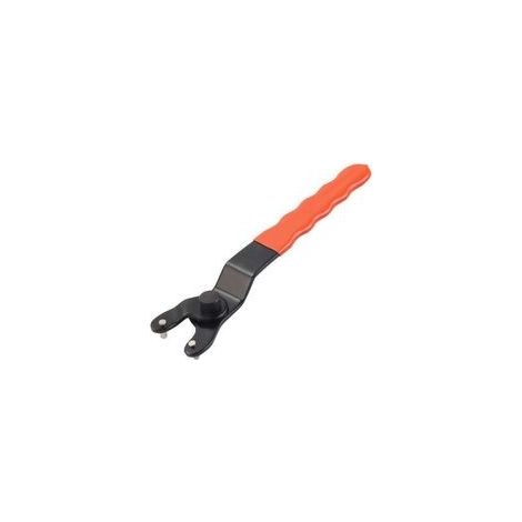 Clé universelle pour meuleuse d'angle 10-46 mm avec poignée antidérapante en plastique