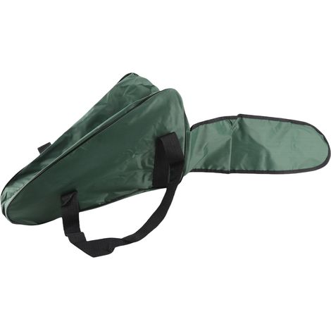 Sac de transport pour tronçonneuse, robuste et imperméable, en tissu Oxford, pour bûcheron (vert armée) (1/5)