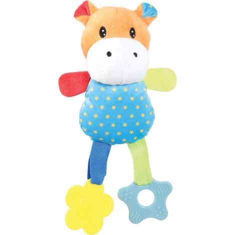 Peluche rio hippopotame bleu anneau à mordiller 26 cm jouet pour chiots - animallparadise (1/2)