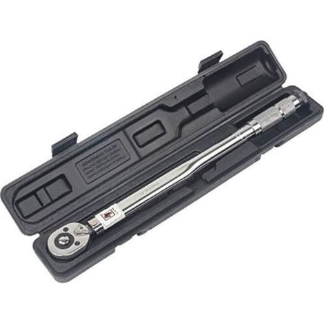 KZQ – Clé dynamométrique 5-210 Nm – Mécanisme de précision bidirectionnel – Acier chrome vanadium – Compatible 1/4'', 3/8'', 1/2''