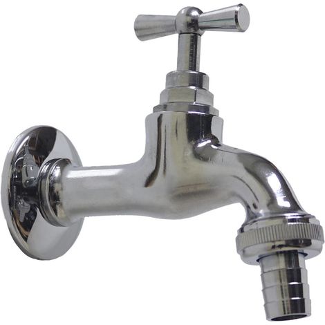 Robinet modèle 195/C en laiton avec raccord en caoutchouc pour fontaine de jardin domestique 1/2"