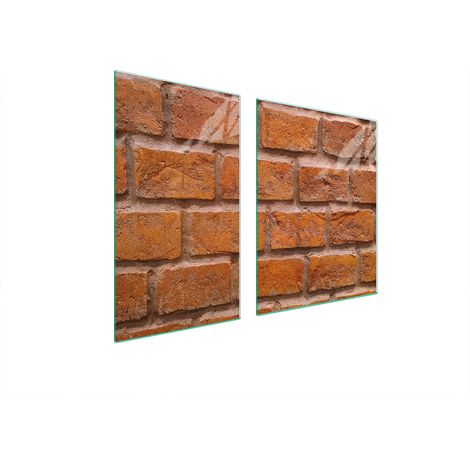 PIATTO IN VETRO e TAGLIERE 100x52 MATTONE (1/5)