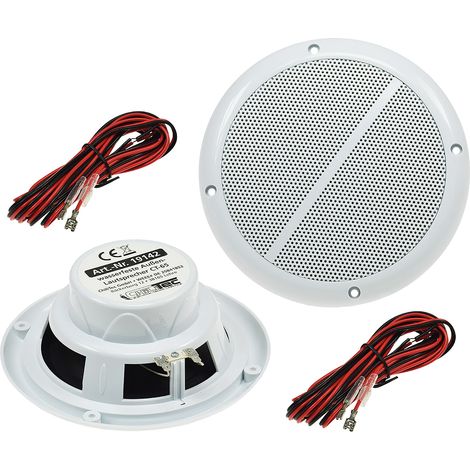 CHILITEC Haut-parleurs encastrables CT-65, pour extérieur, étanches, 100 W, 2 pièces