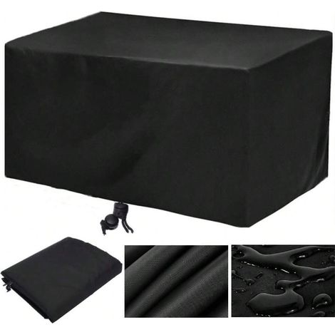 Housse de Protection Mobilier de Jardin, Housse Canapé Extérieur Imperméable, Protection Ensemble Table et Chaises Terrasse, Résistante, avec Sac de Rangement et Organisateur (1/4)