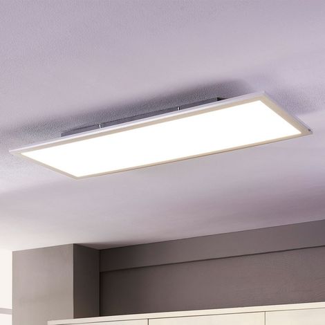 [GEBRAUCHT] B-Ware Lindby Deckenleuchte Panel Lampe Led Livel Silber Universalweiß Aluminium 80x30