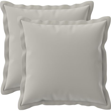 Housse de coussin 2 pc HOUTEN Gris 30 x 30 cm Polyester vidaXL (1/5)