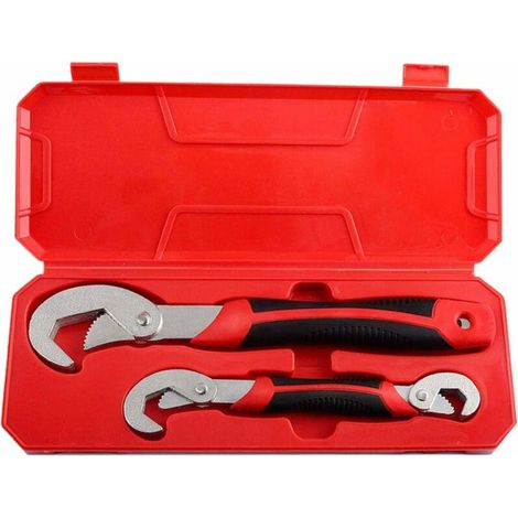 Adjustable Wrench Set Ratchet Wrench Multifunctional Tool for Car Repair 2pcs