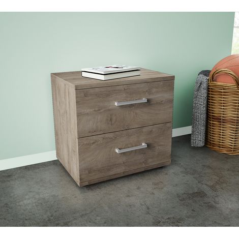 Kit comodino 2c 48x41x36 rovere k105