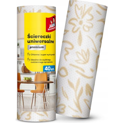 Jan Niezbędny lingettes réutilisables universelles en rouleau 40 pcs. (1/2)