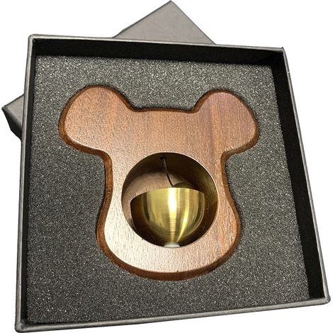 Sonnette de porte ventouse carillon éolien japonais rappel de porte cloche en cuivre (petit ours)LUCKY-88 (1/5)