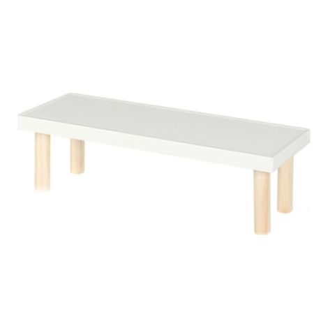 Étagère de bureau pour fleurs, étagère de bureau, étagère de rangement en bois pour fenêtre (grande étagère rectangulaire 36,51210,7cm) (1/5)