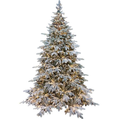 Albero di Natale Pino Verde Innevato Le Stelle H 240cm x L 165cm Super Folto Effetto Real-Touch con 3000 Luci Led Incorporate e Base Croce in Ferro Pieghevole