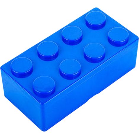 Boîte de rangement empilable,idéale pour ranger des blocs de construction,des jouets,des fournitures scolaires,etc,Rectangle bleu.