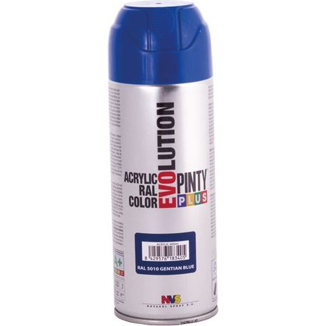 Pinty Plus évolution Bbe 400ml Bleu Gentiane Mat Ral 5010 - Novasol (1/3)