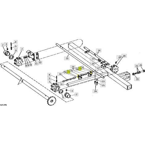 Tuerca de seguridad de 12,7 mm (1/2 pulgada) para John Deere 100, 1008, 1050K, 111, 1207, 1217, K40014