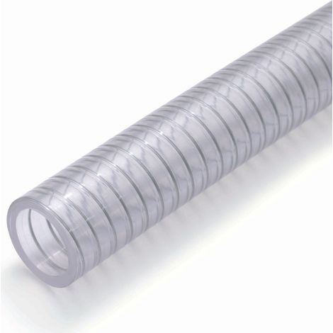 Transparenter PVC Saug- und Förderschlauch für Industrie 50 m ab 10 mm