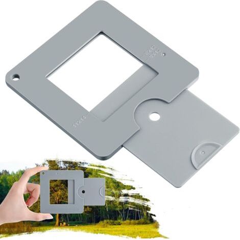 View Catcher, 8,9 x 8,9 cm, tragbarer Schiebesucher, Fotografie-Sucher, Kompositionssucher zum Malen, Zeichnen, Geschenk für Kunstliebhaber (1/5)