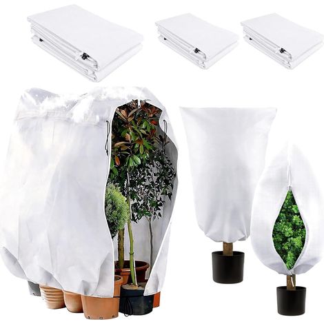 Voile Hivernage Plante Exterieur, 3 Pièce 70g/m² Bache de Protection Exterieur, Indéchirable, Réutilisable Housse de Protection pour Plantes Voile d’Hivernage Housse d'hivernage Plante (1/5)