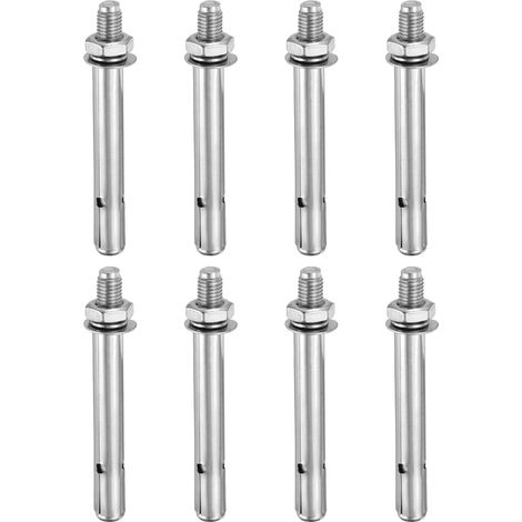8 Pièces Chevilles D'Expansion M8x60mm Pour Mur En Béton Briques (1/5)