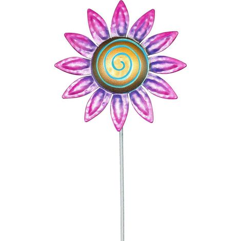 Rostbeständige Sonnenblumen-Gartendekoration aus Metall, Sonnenblumen-Außenstecker, dekorative Solarskulptur für Hof und Garten.