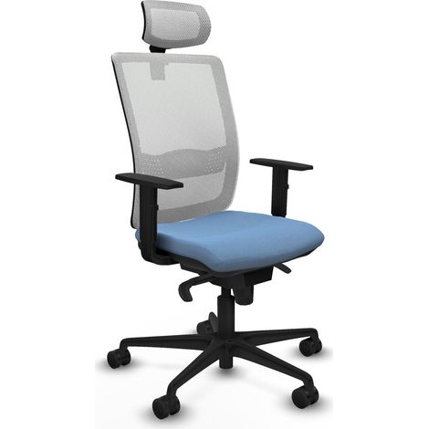 Chaise de bureau piqueras y crespo Haches noir mousse épaisse (1/2)