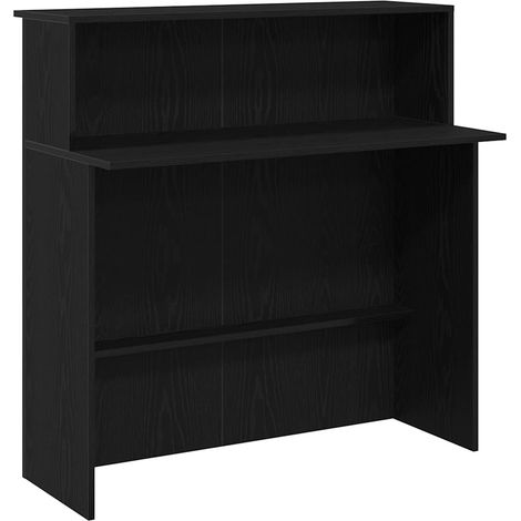 Maison Exclusive - Empfangstheke Schwarz 100x50x103,5 cm Holzwerk