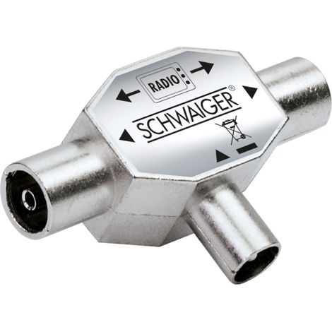Schwaiger 2-fach Aufsteckverteiler (Rundfunk) SAT-Verteiler (1/5)
